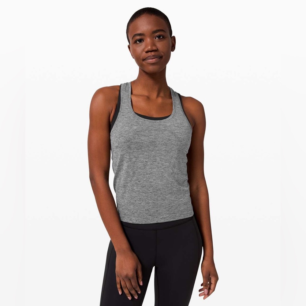 LULULEMON Swiftly Tech Racerback *Race Length
Graphite Grey/Silver Drop- Size 12
